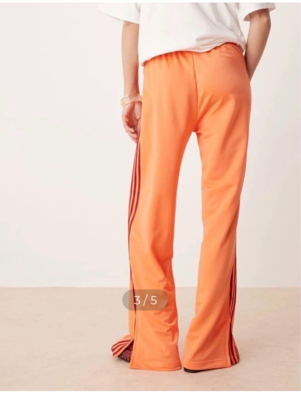 adidas semi coral firebird Track Pants with team victory Red Stripes XS NWT - Picture 3 of 12